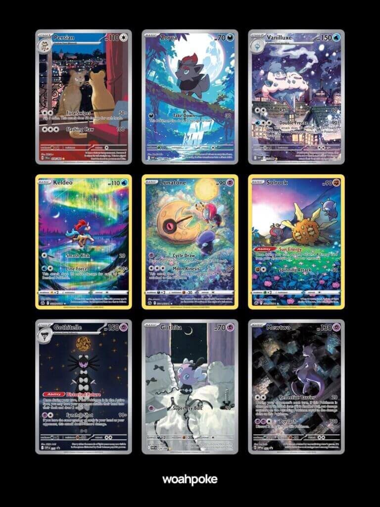 Starry-Themed & Night-Themed Card Page