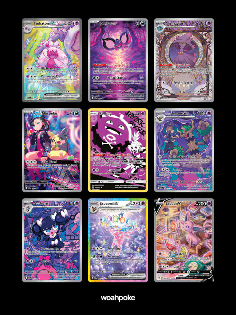 Purple Pokémon Cards
