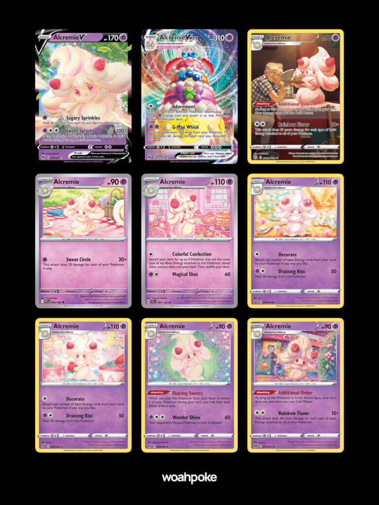 Cute Alcremie Cards