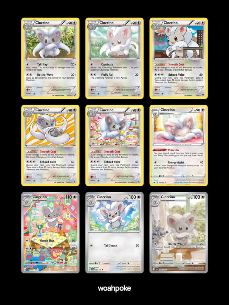 Cute Cinccino Pokemon Cards