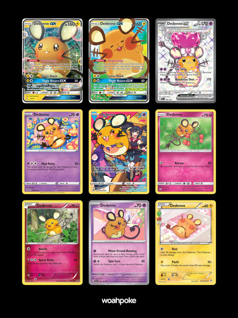 Dedenne Cute Cards