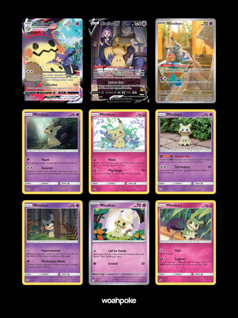 Mimikyu Cute Cards