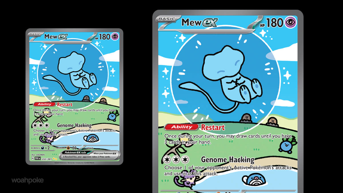 Bubble Mew Cameo Card