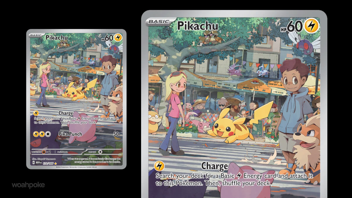 151 Pikachu Cameo Card