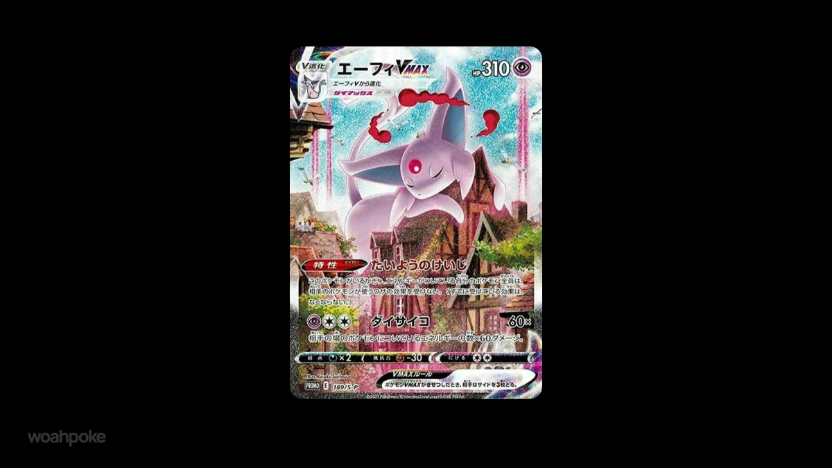Sleeping Espeon Card