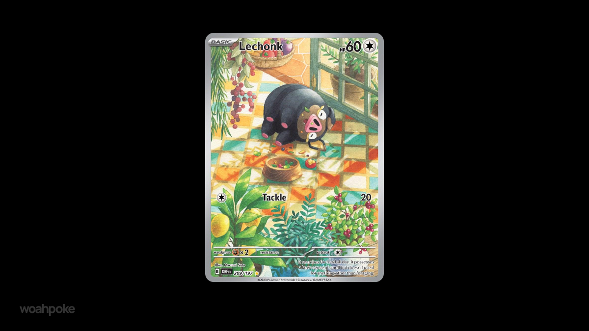 Lechonk Sleeping Card