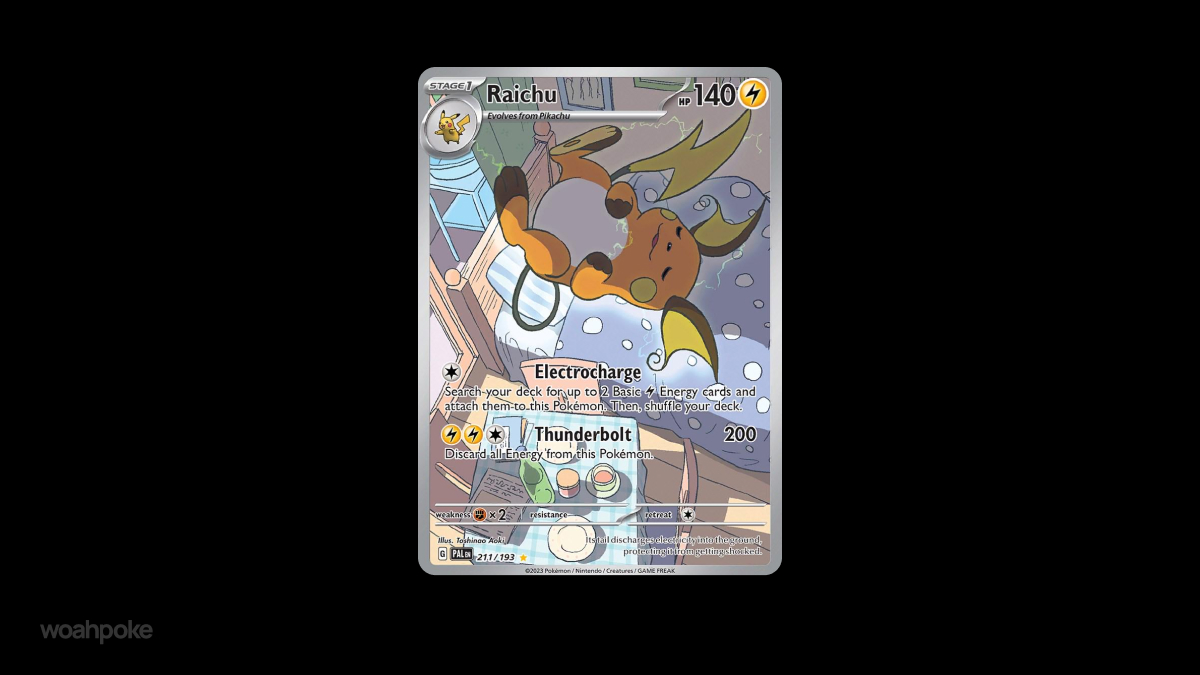 Sleeping Raichu Card