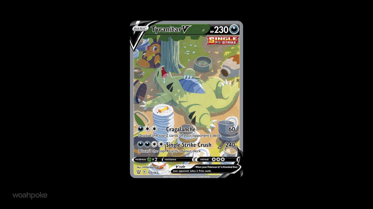 Tyranitar Sleeping Card