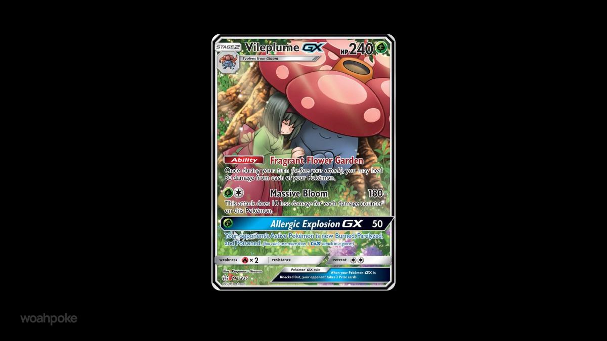 Vileplume Sleep Card