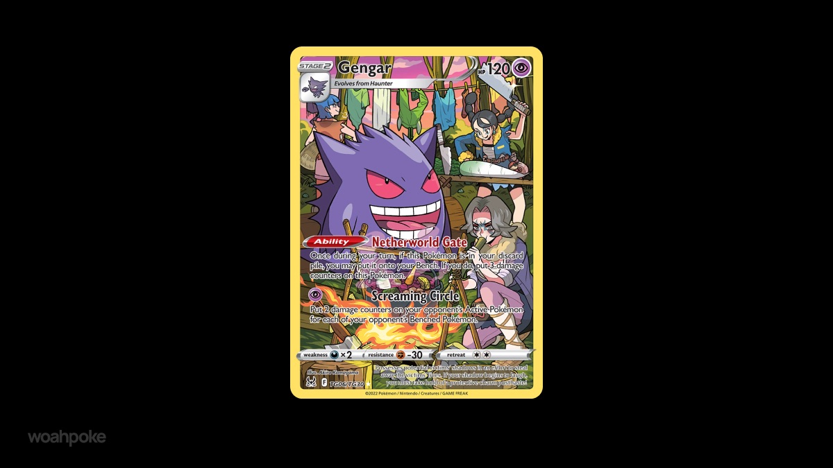 Gengar Camping Card