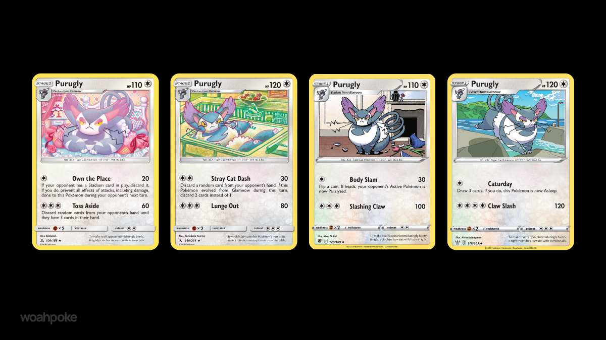 Purugly Pokémon Cards