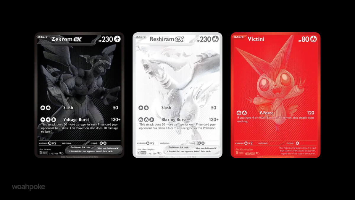 Black, White & Red Pokémon Cards