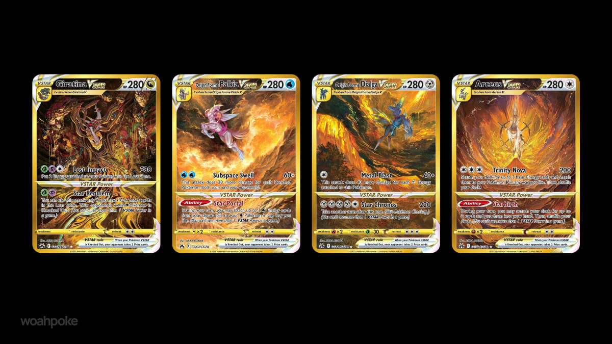 Cool Gold Pokémon Cards