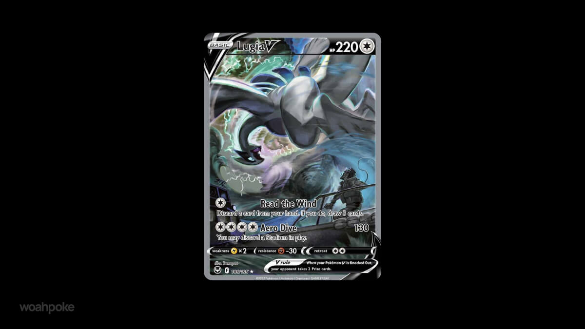 Lugia Silver Tempest Card