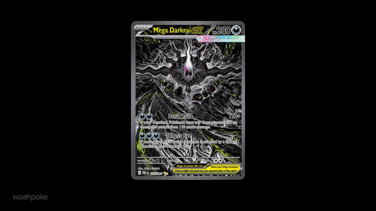 Mega Darkrai ex Chase Card