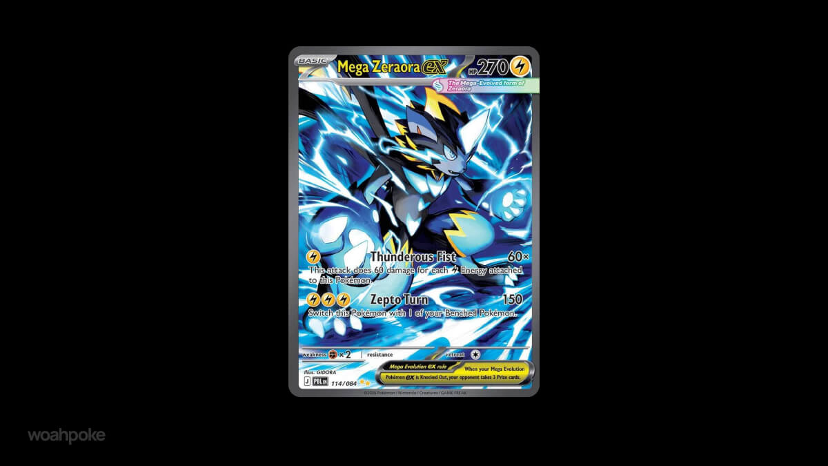 Mega Zeraora Pitch Black Chase