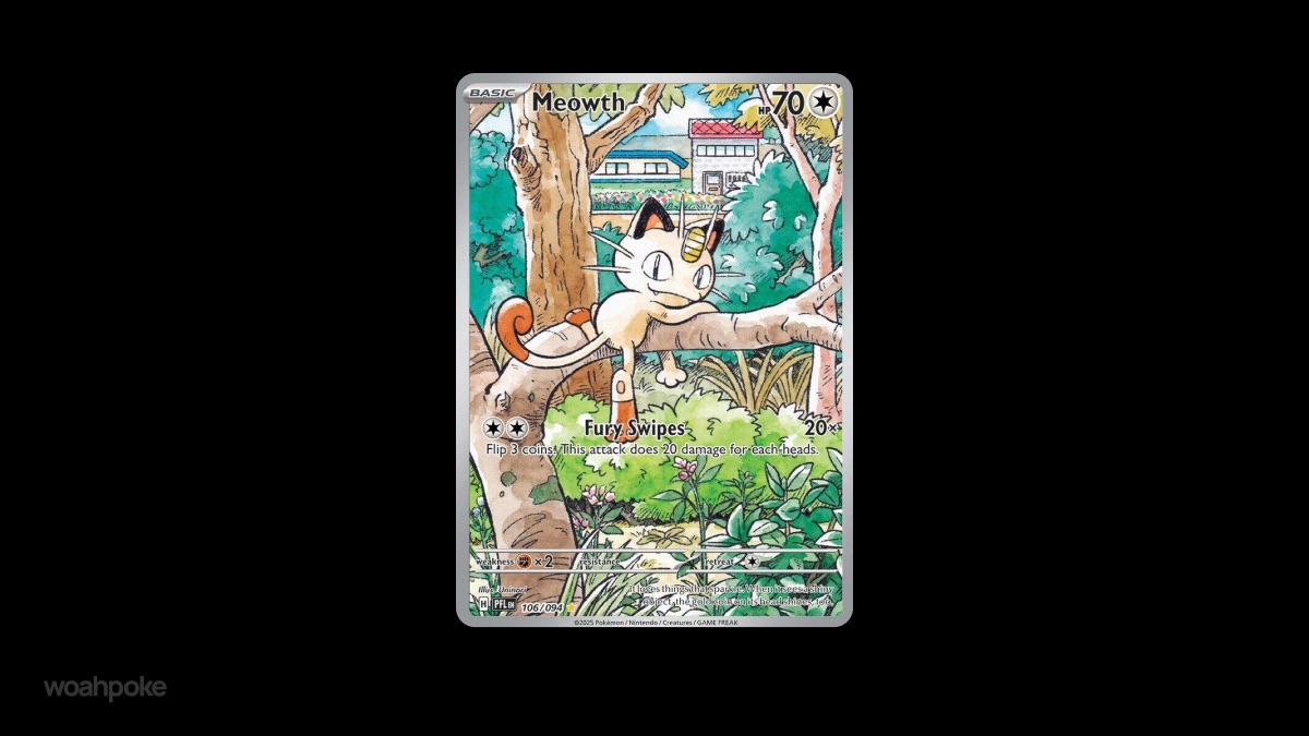 Beautiful Meowth Card