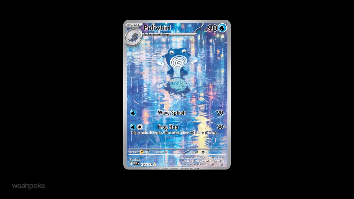 Beautiful Poliwhirl Card