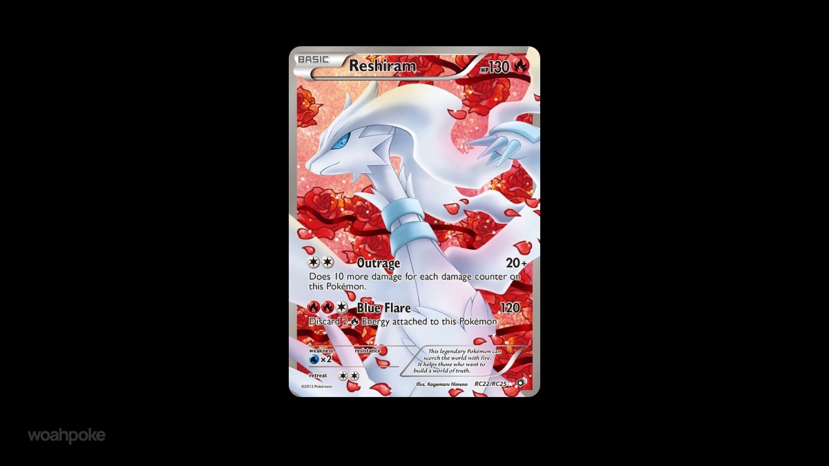 Pretty Reshiram Pokémon Card