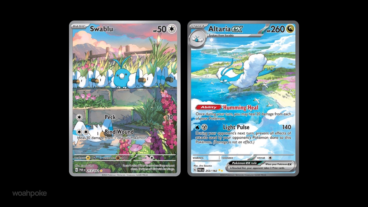 Pretty Swablu & Alteria Cards