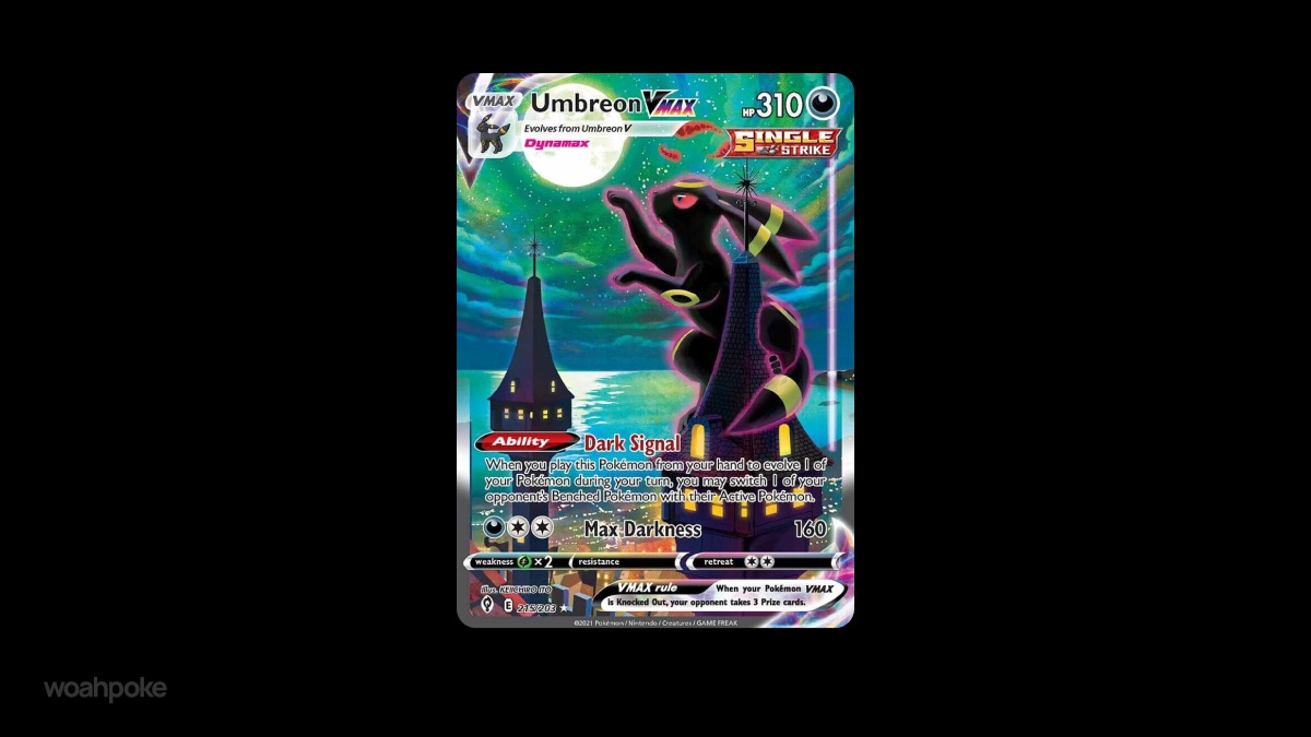 Beautiful Umbreon Pokémon Card