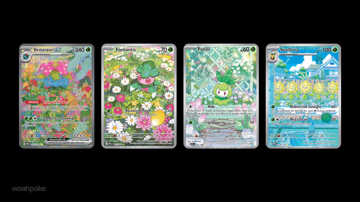 Cards with Plant & Flower Pokémon