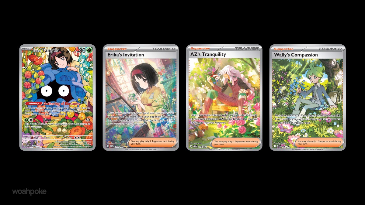 Pokémon Trainers in Flowers & Plants
