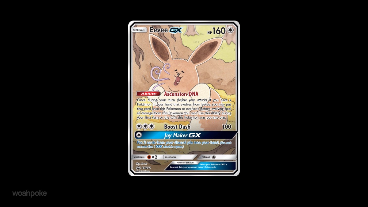 Funny Eevee Pokemon Card