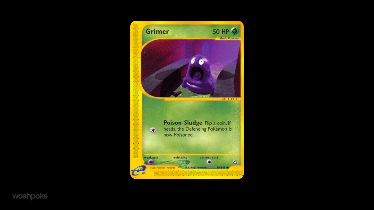 Silly Grimer Pokemon Card