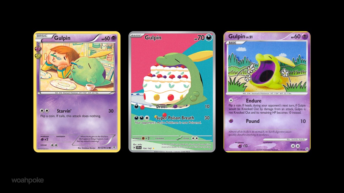 Goofy Gulpin Pokemon Card