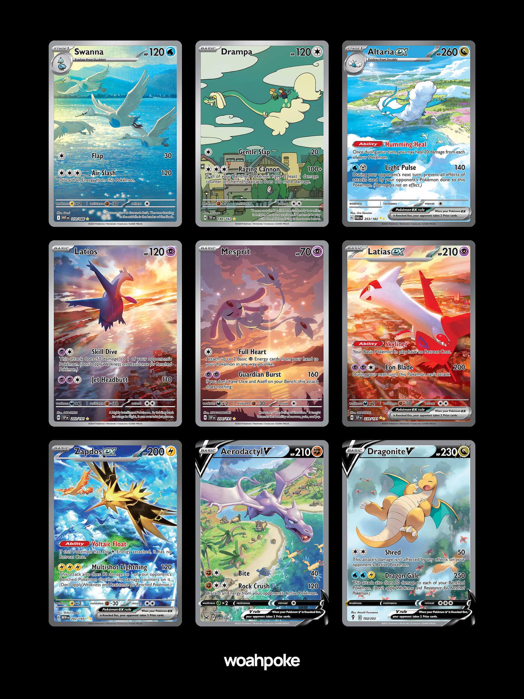 Sky & Flying Pokémon Cards