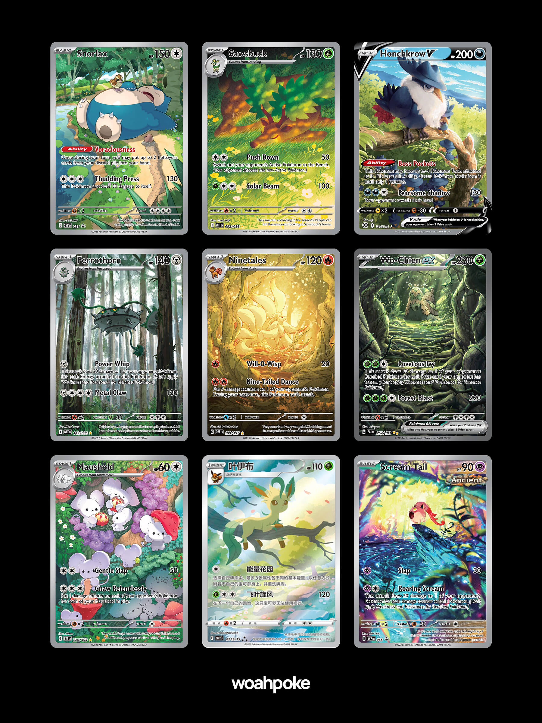 Studio Ghibli Forest Pokemon Cards