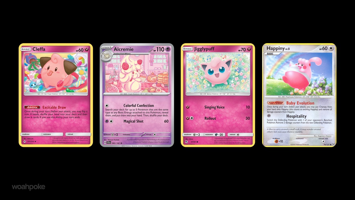 Common Pink Pokémon Cards