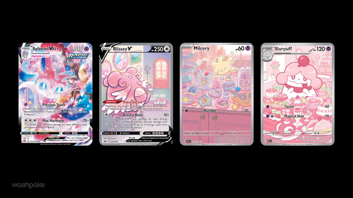 Cute Pink Pokémon Cards