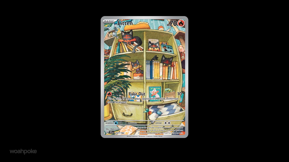 Litten Pokemon Card