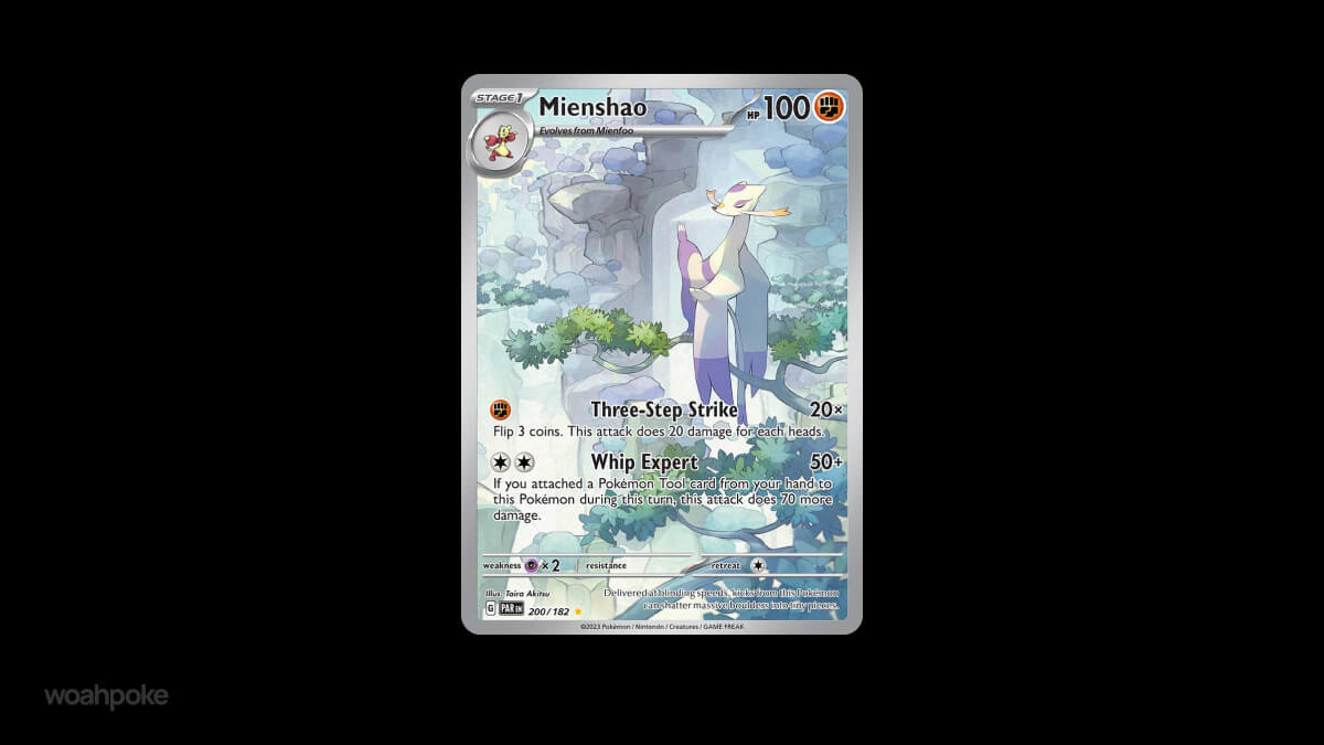 Mienshao Pokemon Card