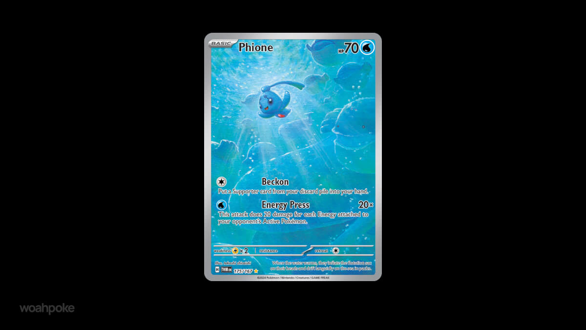 Phione Pokemon Card