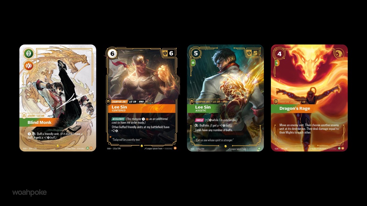 Lee Sin Riftbound Cards