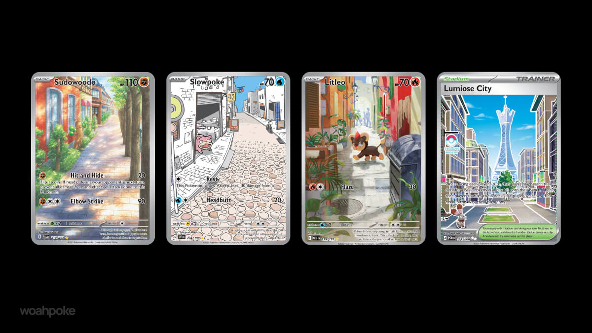 Scenery-First Cityscape Cards
