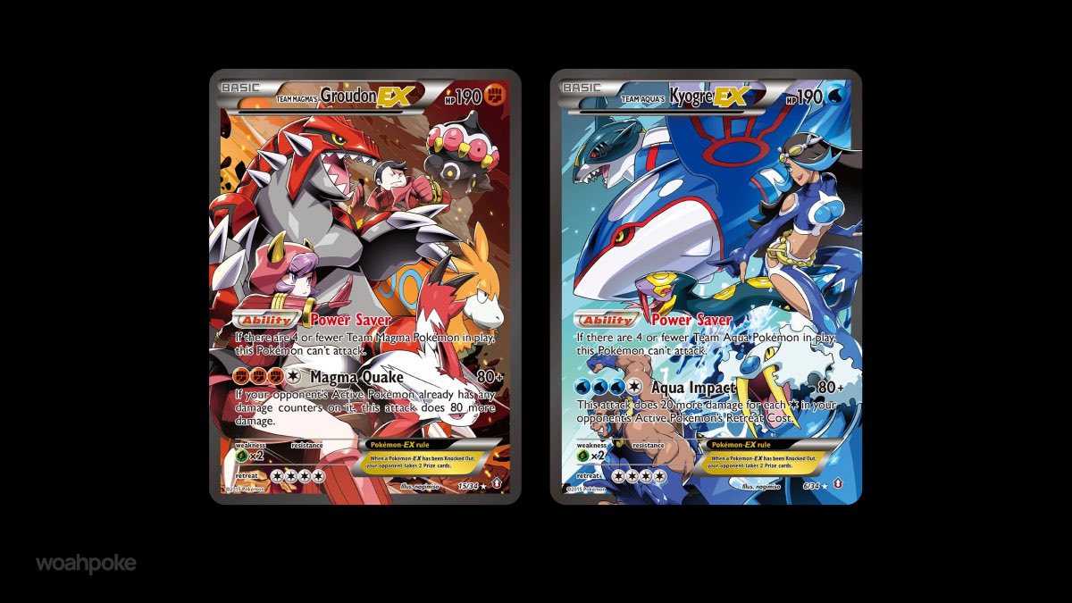 Groudon & Kyogre Connecting Cards