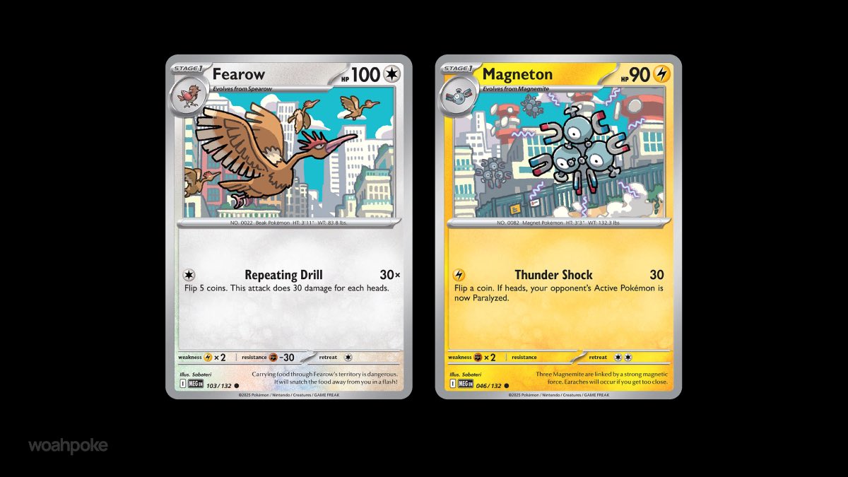 Magneton & Fearow Matching Cards