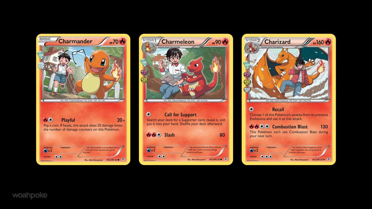 Generations Radiant Collection: the Charmander line
