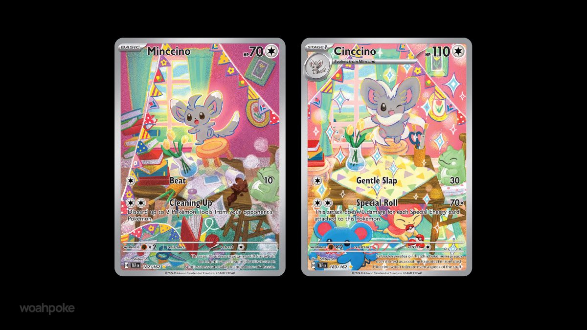Minccino & Cinccino Matching Cards