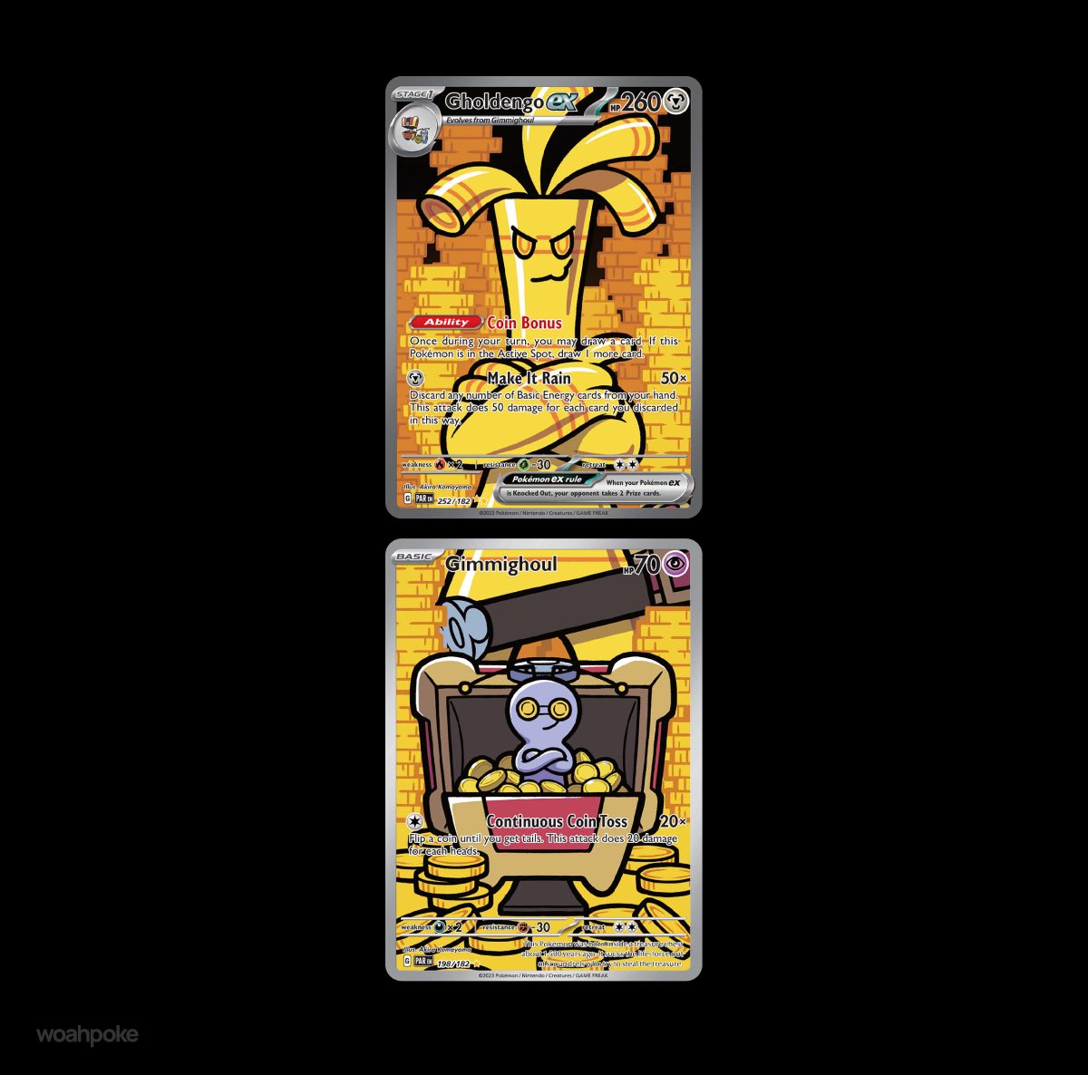 Gholdengo & Gimmighoul Matching Pokemon Cards