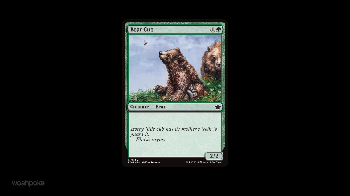 Cute MTG Bear Cub
