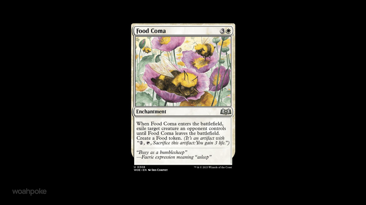 Food Coma MTG Cute Card