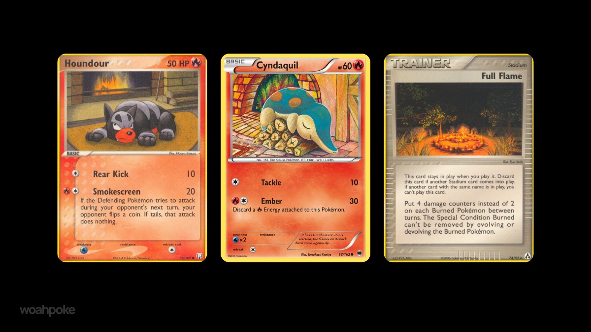 Commons & Affordable Fireplace Pokémon Cards