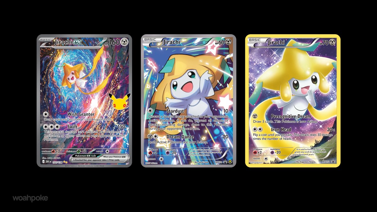 Flying Jirachi Pokemon Cards