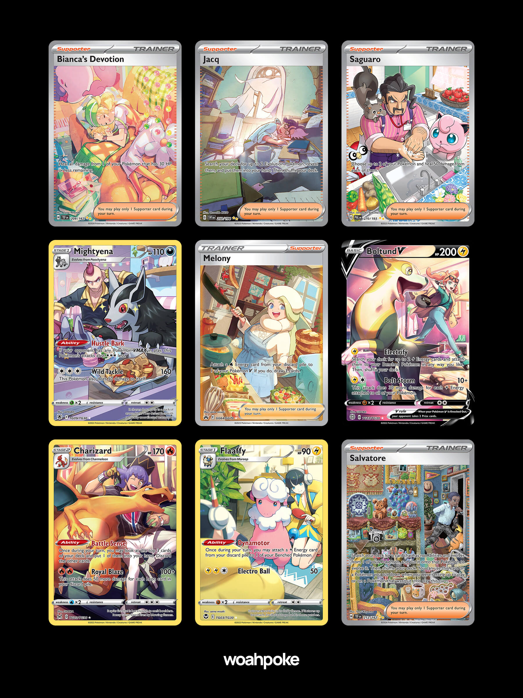 Trainers at Home Pokémon Cards