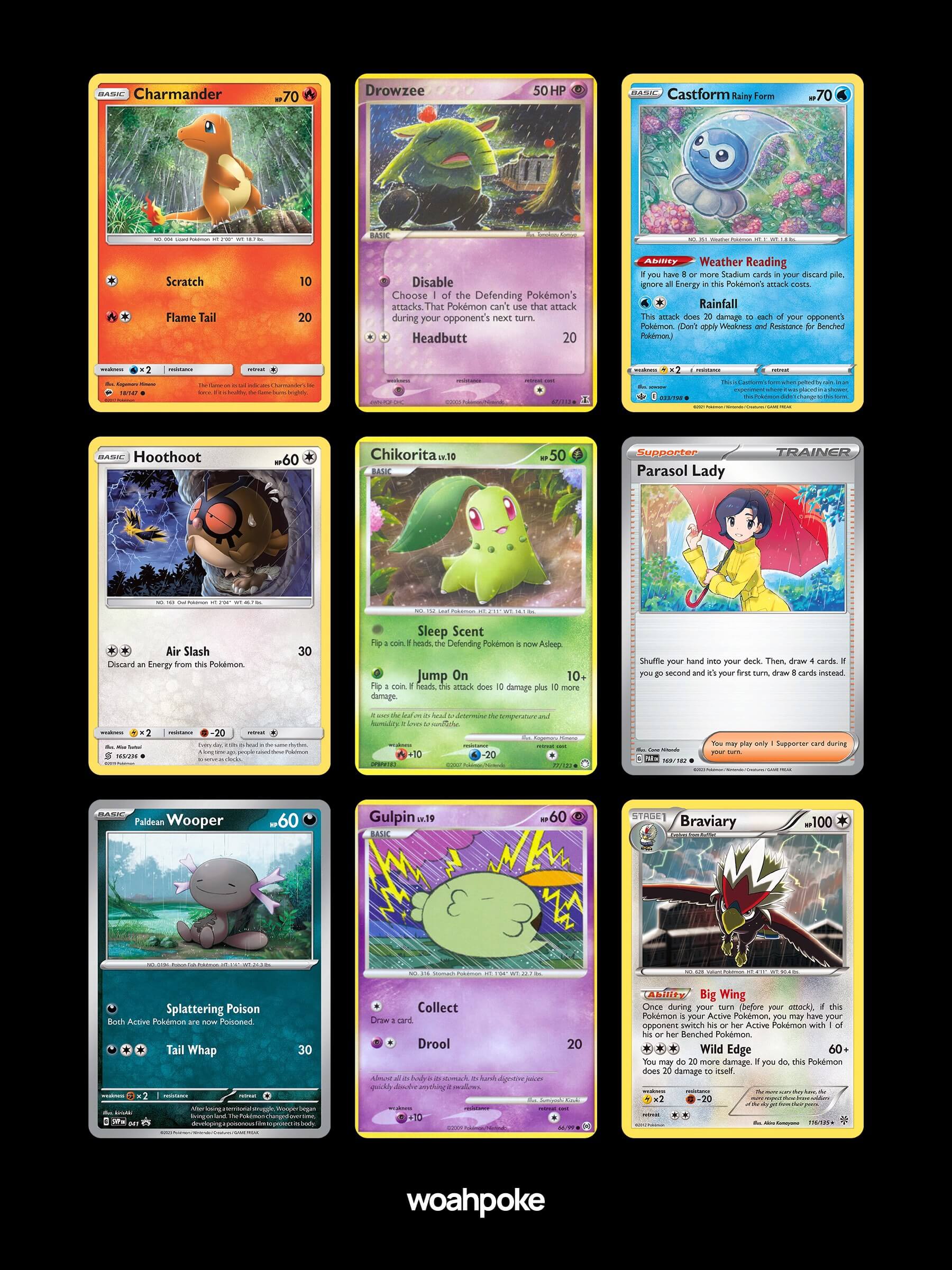Commons & Affordable Rainy Cards